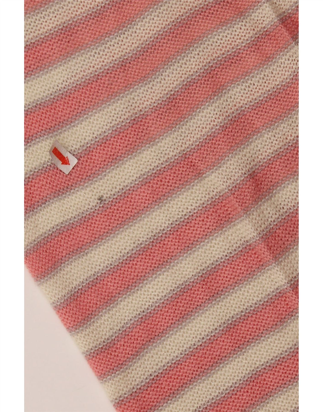 VINTAGE Womens Boat Neck Jumper Sweater UK 14 Medium Pink Colourblock