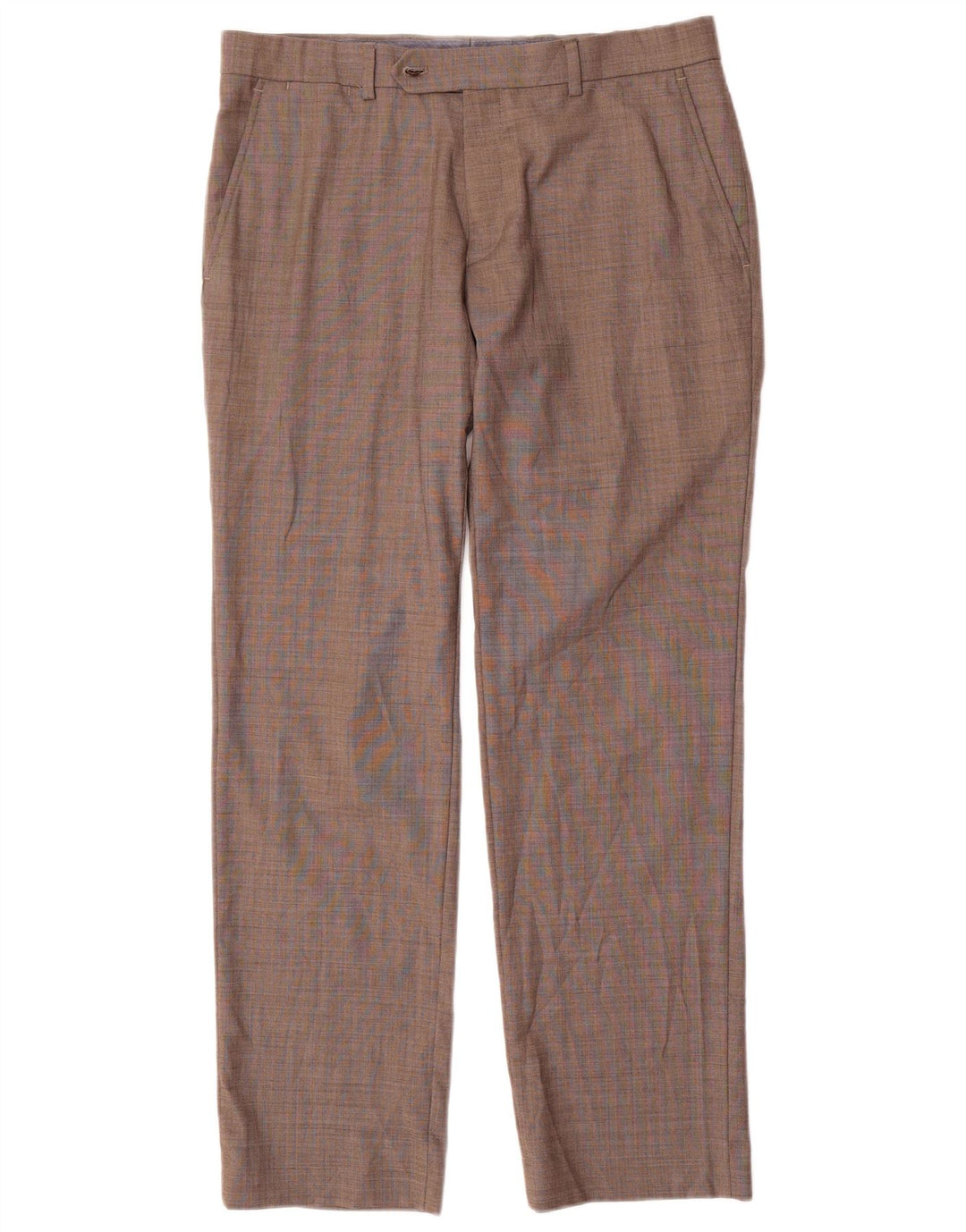 TOMMY HILFIGER Mens Straight Suit Trousers W35 L30  Grey Polyester