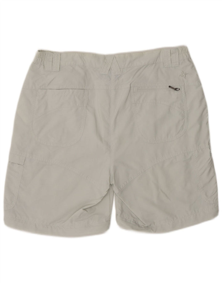 MC KINLEY Womens Cargo Shorts UK 16 Large W34  Grey Polyamide