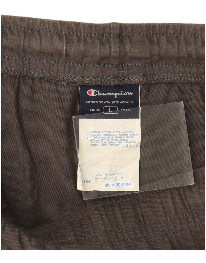 CHAMPION Mens Sport Shorts Large  Grey Cotton
