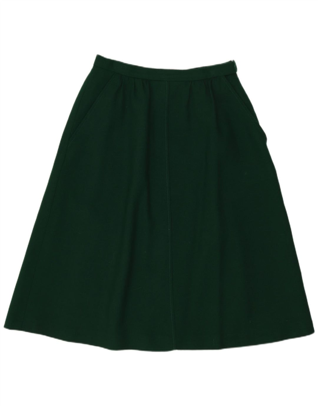 Jaeger Womens A-Line Skirt UK 14 Medium W26 Green Wool