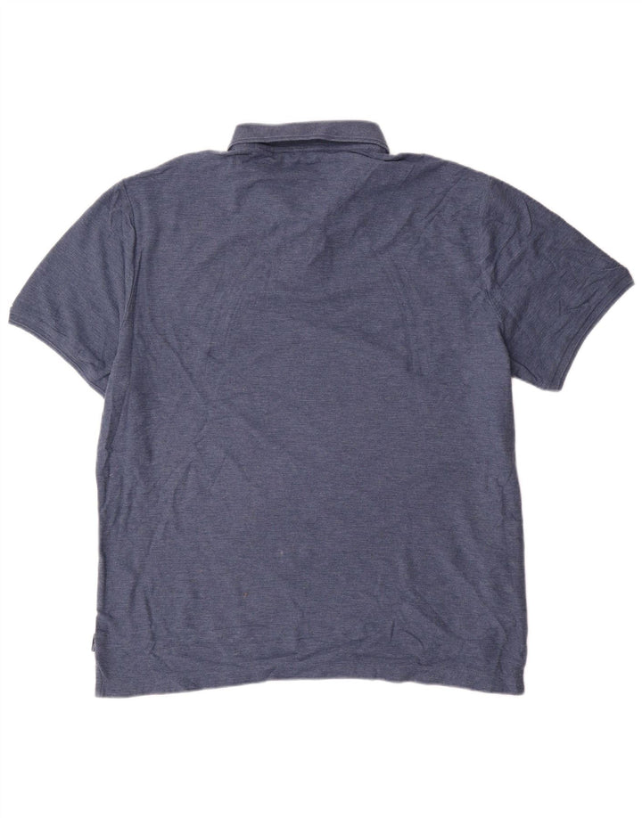 PENGUIN Mens Polo Shirt 2XL Blue Cotton