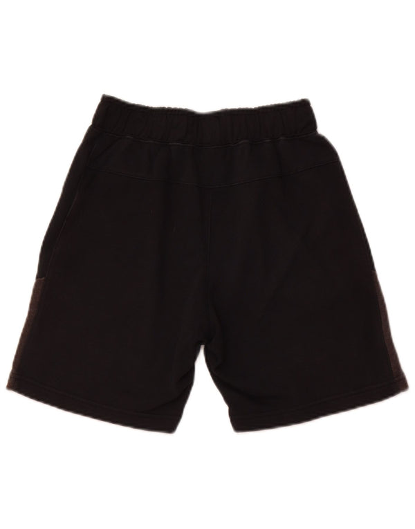 Nike Girls Sport Shorts 10-11 Years Medium Black Colourblock Cotton