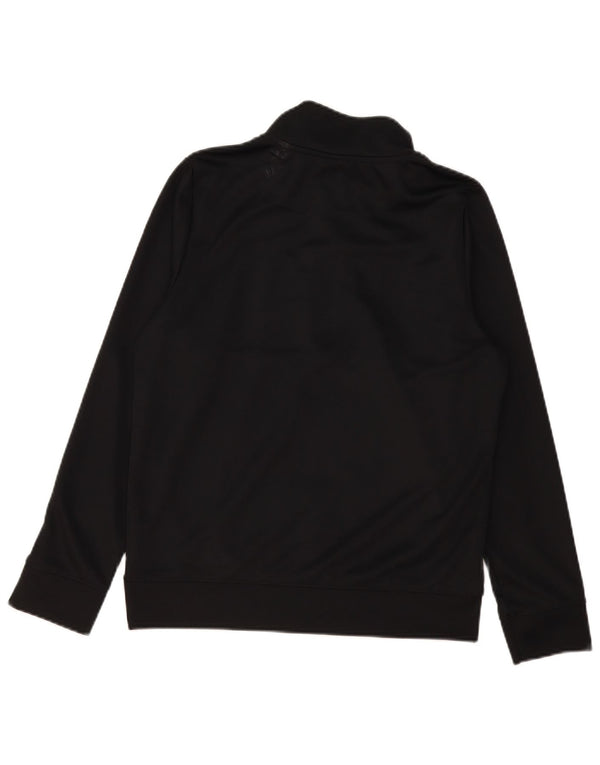 Nike Boys Standard Zip Neck Sweatshirt Jumper 13-14 Years XL Black