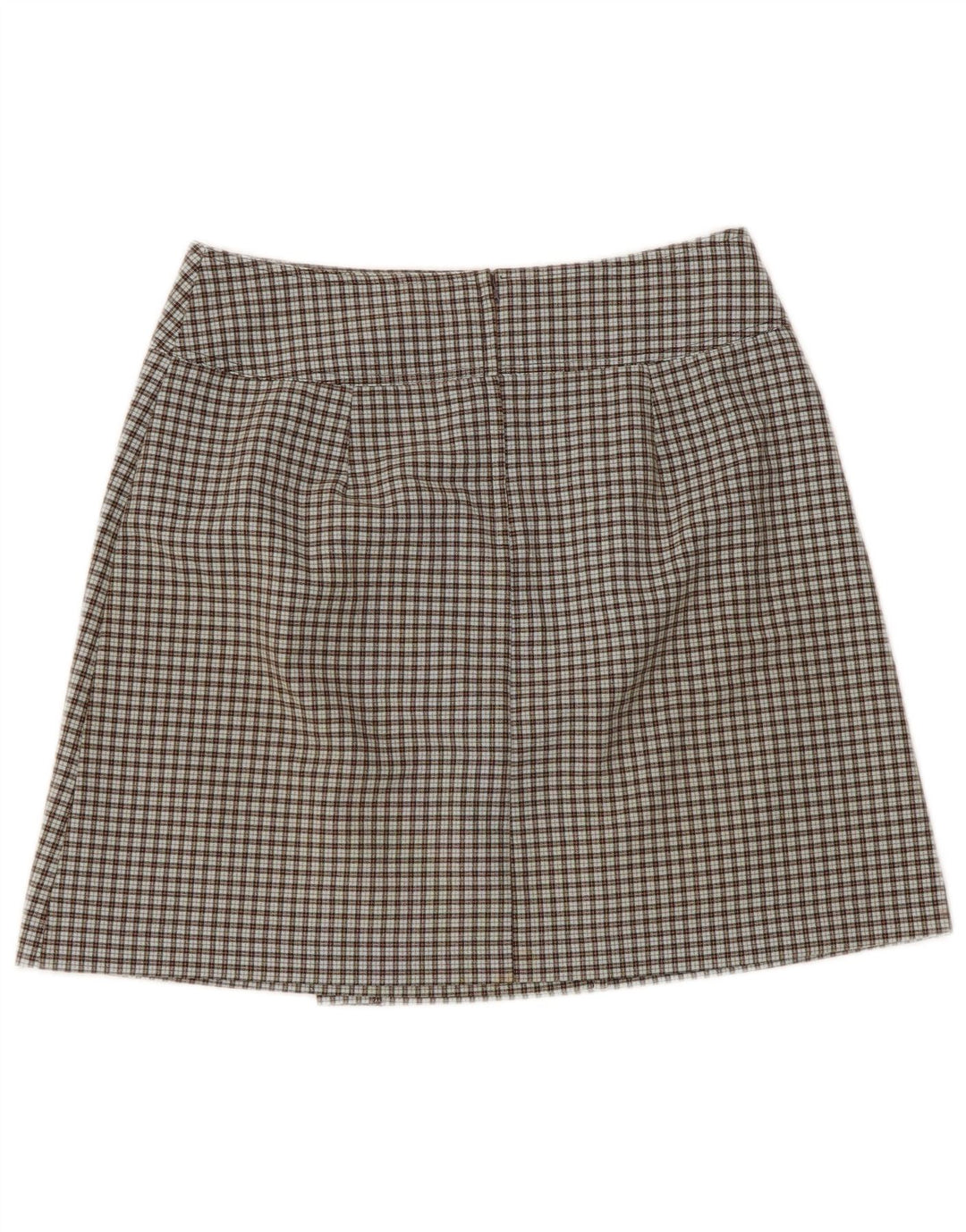 PRISMA Womens Mini Skirt IT 42 Medium W28 Brown Check