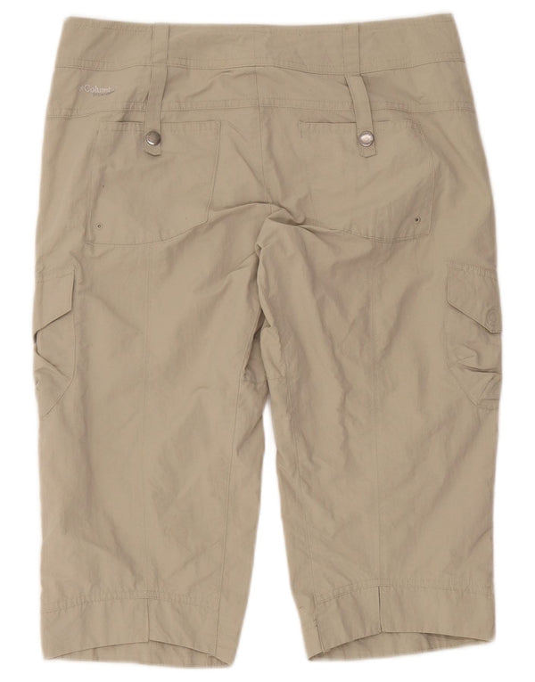 Columbia Womens Titanium Cargo Shorts US 4 Small W32 Beige Nylon
