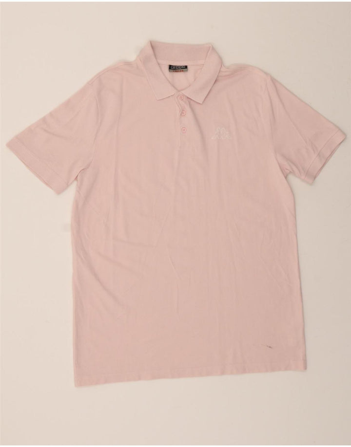 KAPPA Mens Polo Shirt Large Pink Cotton Vintage Kappa and Second-Hand Kappa from Messina Hembry 