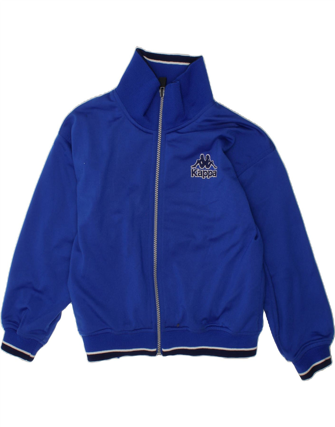 KAPPA Boys Tracksuit Top Jacket 7-8 Years Small  Blue Polyester Vintage Kappa and Second-Hand Kappa from Messina Hembry 