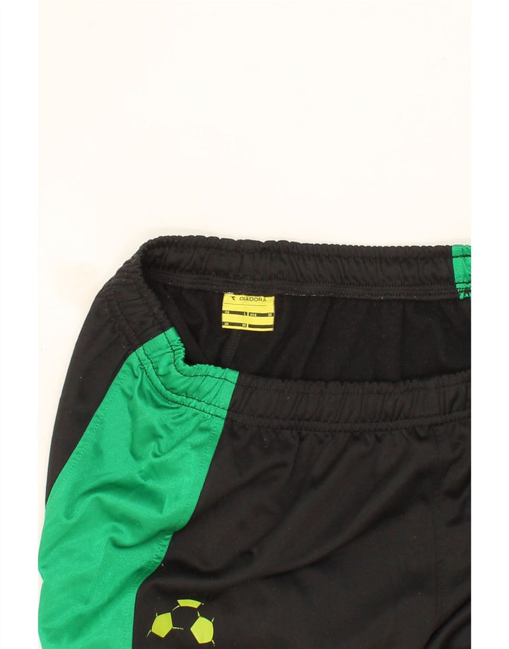 DIADORA Mens Tracksuit Trousers Medium  Black Colourblock Vintage Diadora and Second-Hand Diadora from Messina Hembry 
