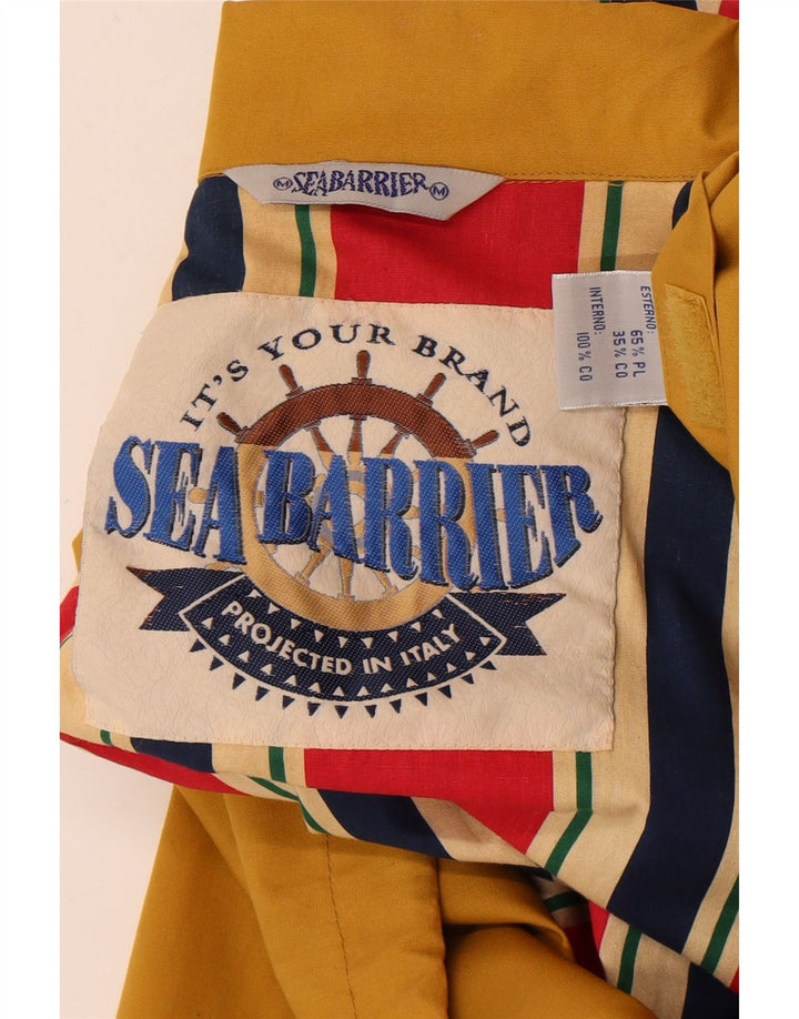 Sea Barrier Mens Bomber Jacket UK 40 Large Yellow Polyester