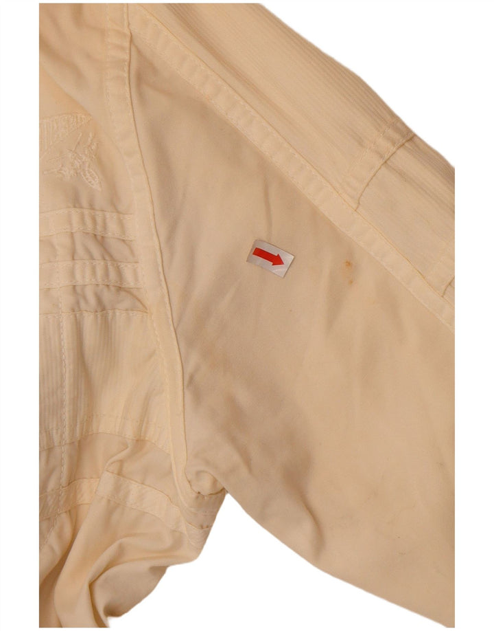 Diesel Womens Bomber Jacket UK 18 XL Off White Cotton