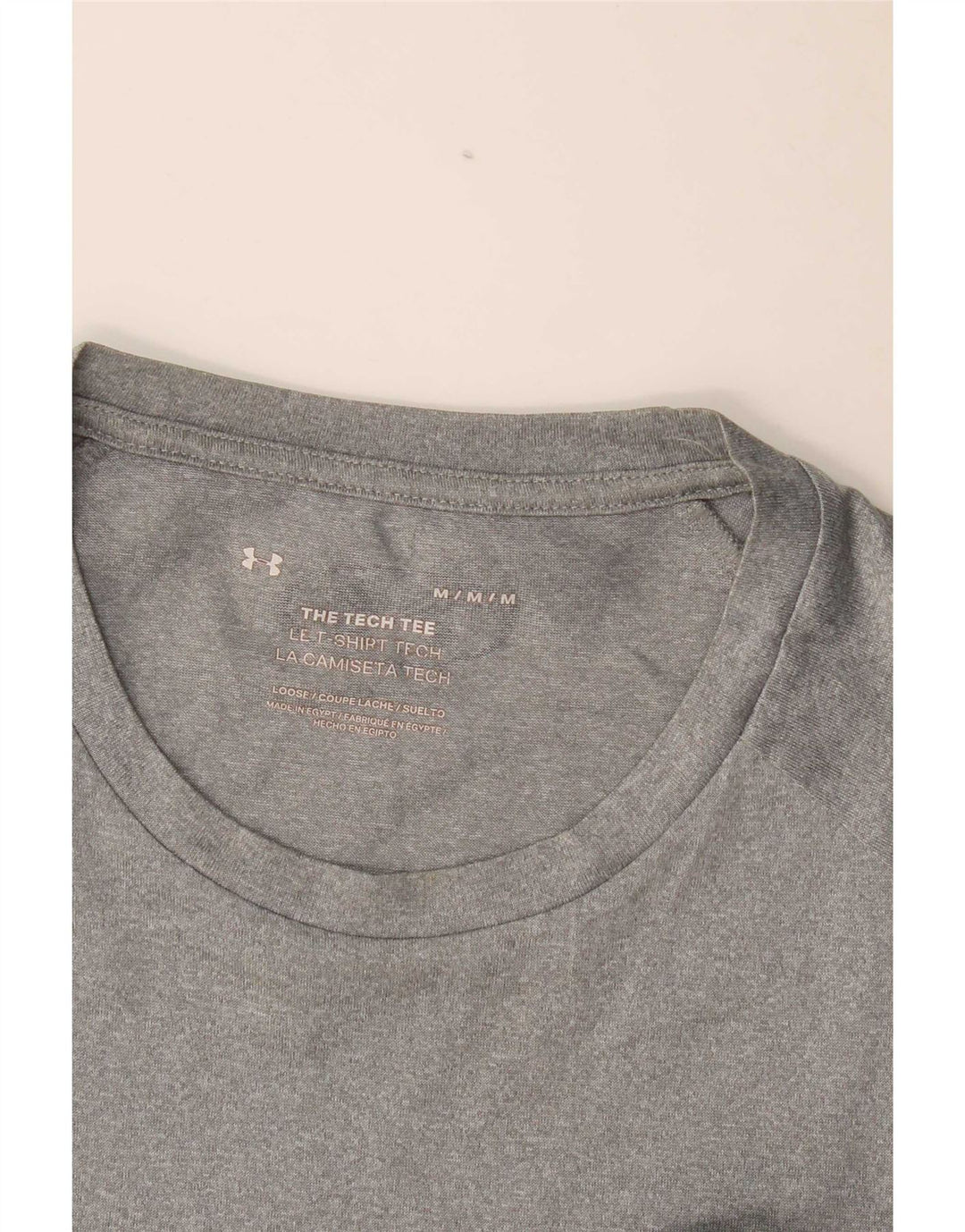 Under Armour Mens T-Shirt Top Medium Grey