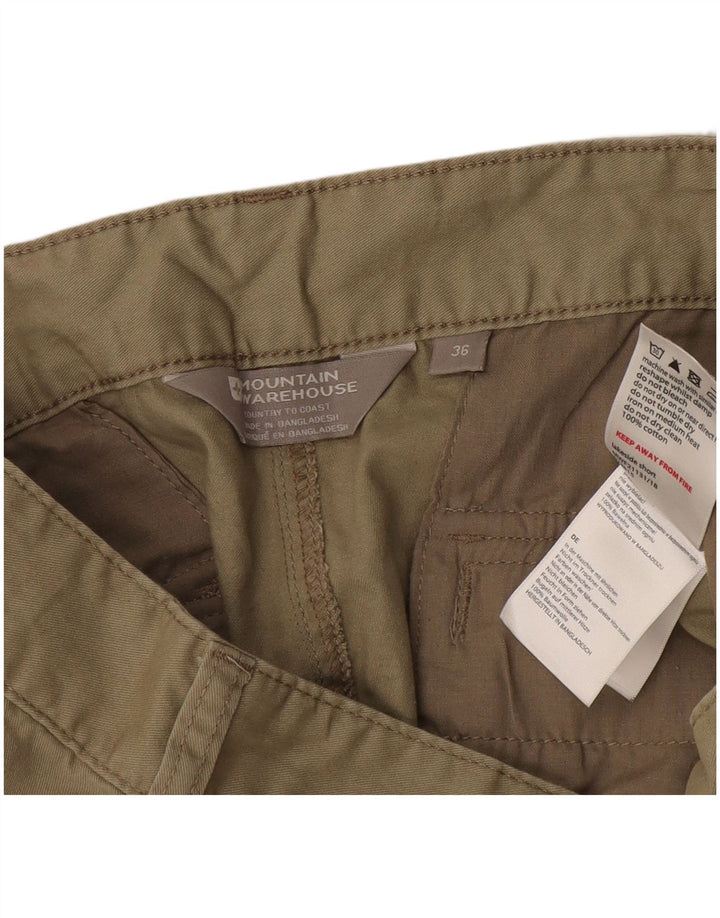 Mountain Warehouse Mens Cargo Shorts W36 Large Beige Cotton