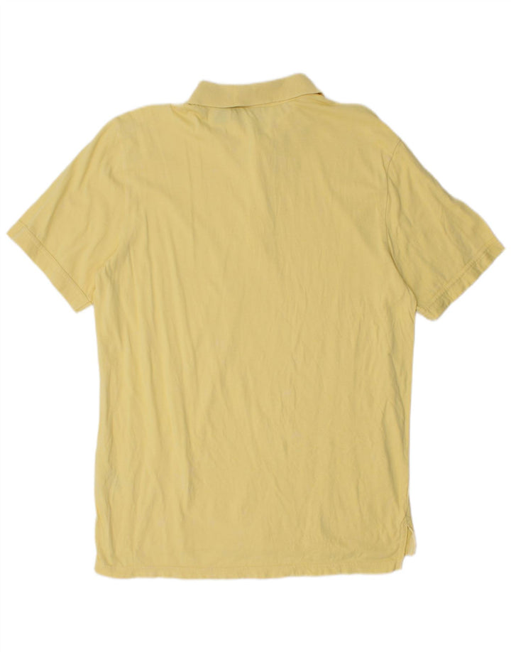 O'Neill Mens Polo Shirt Large Yellow Cotton