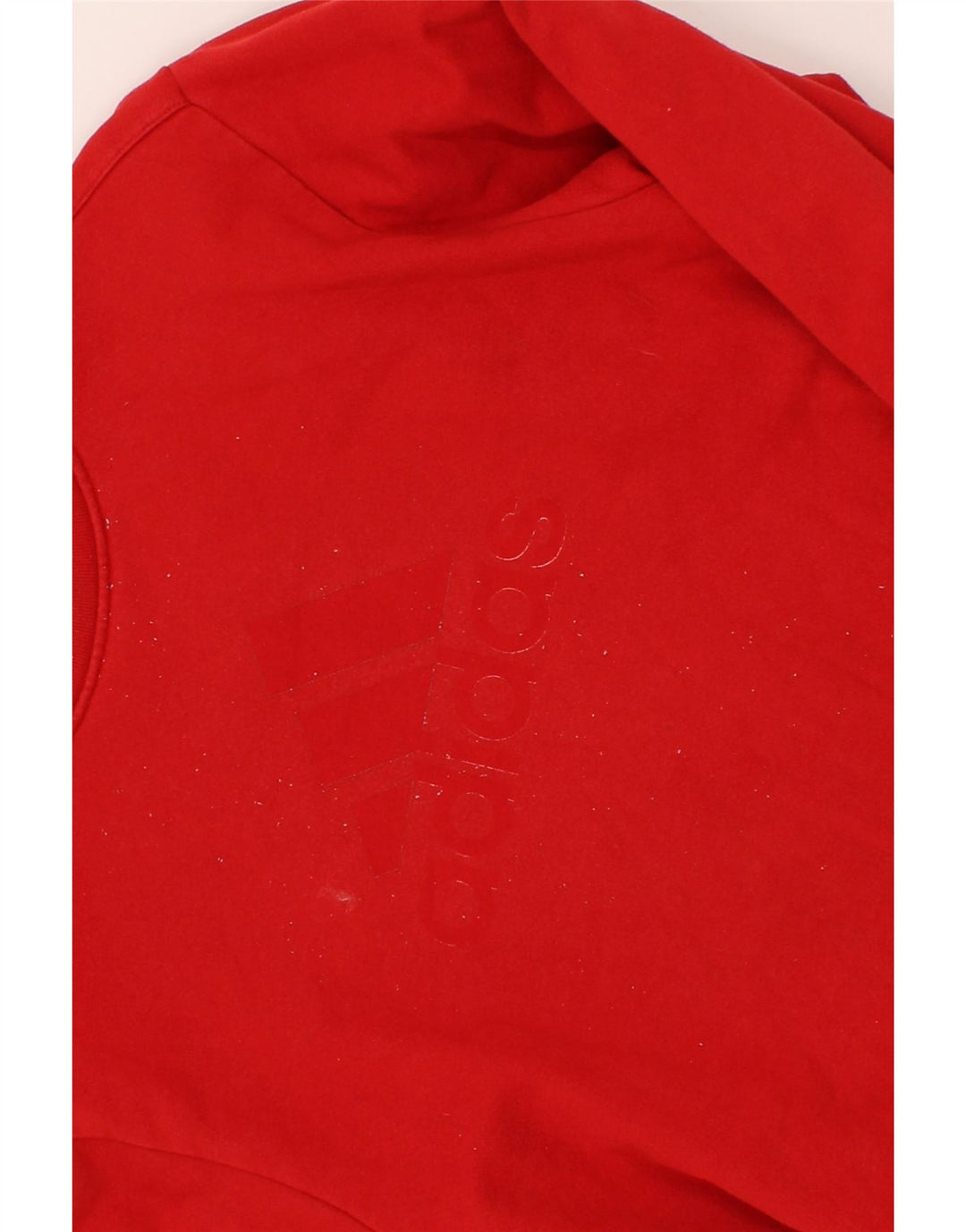 ADIDAS Womens Graphic Sweatshirt Jumper UK 14 Medium Red Vintage Adidas and Second-Hand Adidas from Messina Hembry 