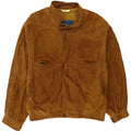 Vintage Mens Suede Bomber Jacket IT 52 XL Beige