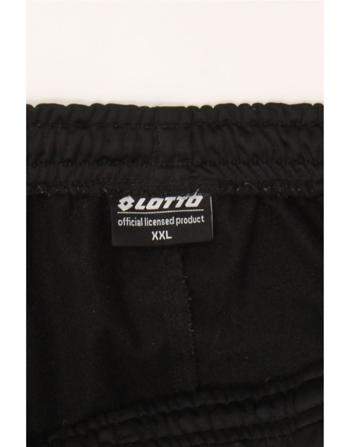 LOTTO Mens Tracksuit Trousers Joggers 2XL Black Polyester Vintage Lotto and Second-Hand Lotto from Messina Hembry 