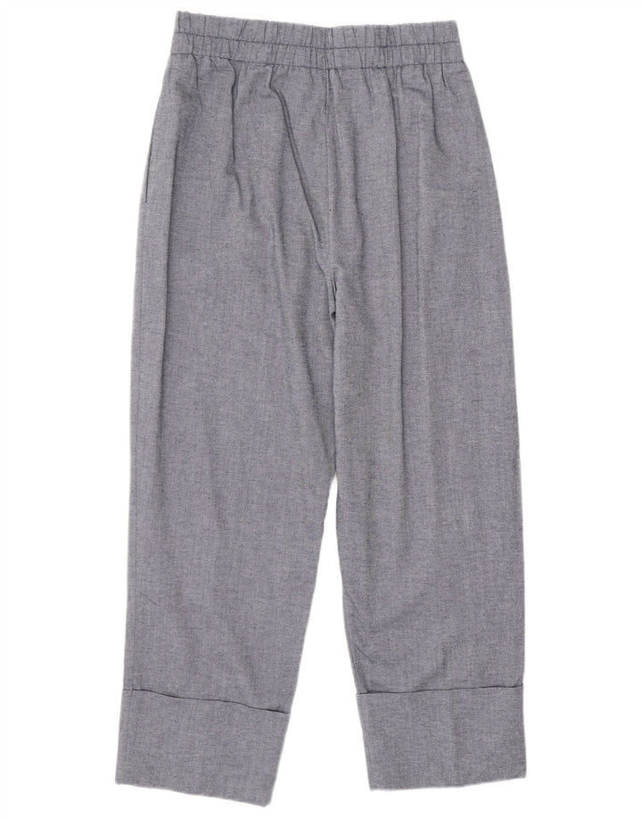 ZARA Womens Straight Chino Trousers Medium W28 L25 Blue Cotton