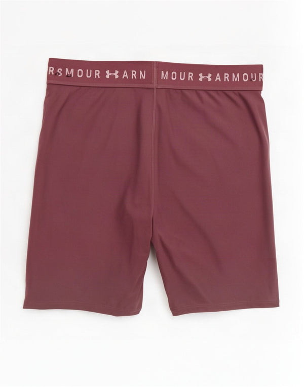 Under Armour Womens Graphic Sport Shorts UK 20 2XL Burgundy Polyester