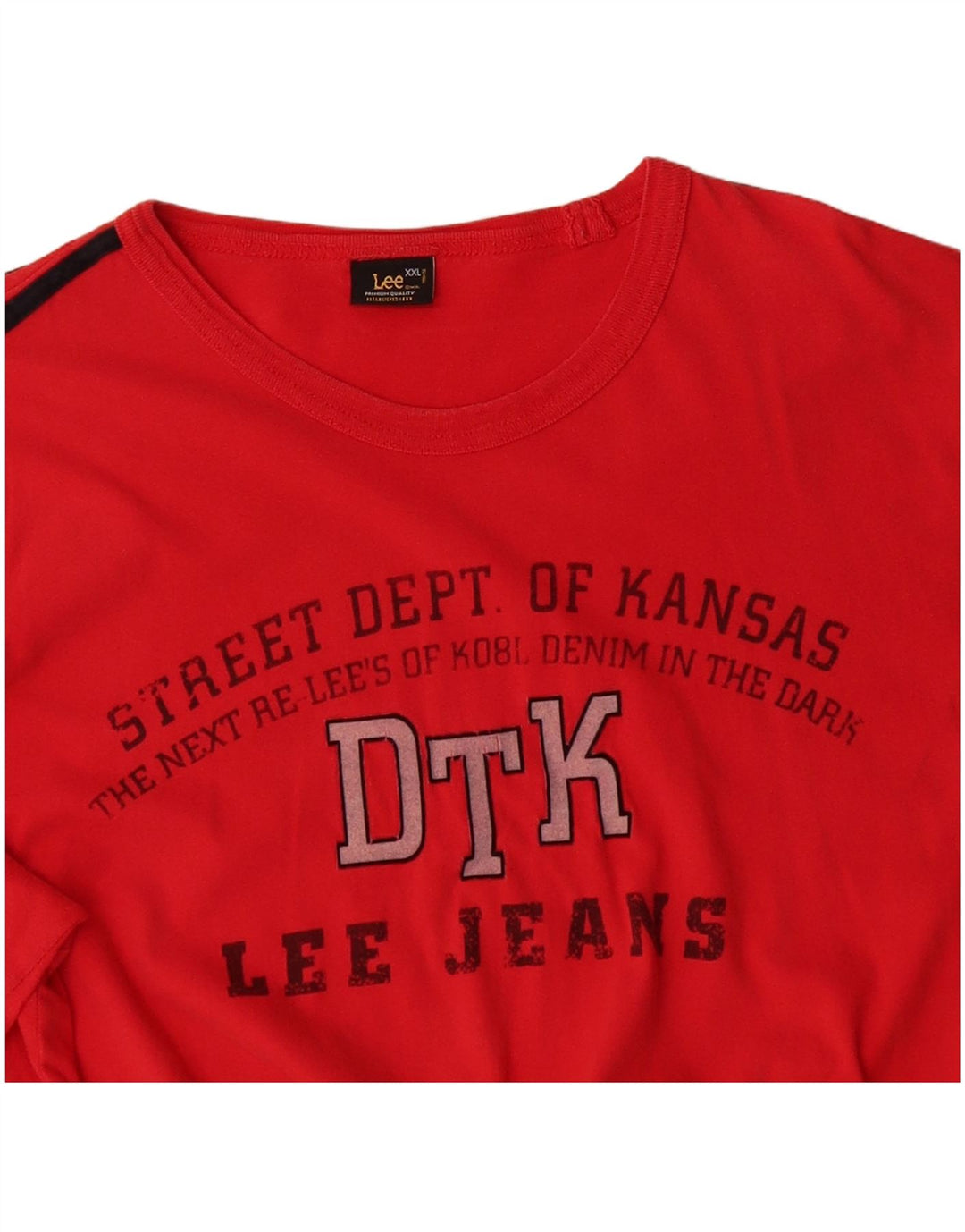 LEE Mens Graphic Top Long Sleeve 2XL Red
