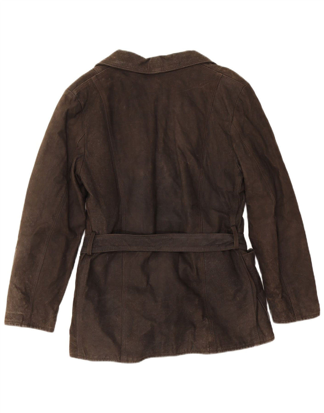 Vintage Womens Leather Jacket UK 14 Medium Brown