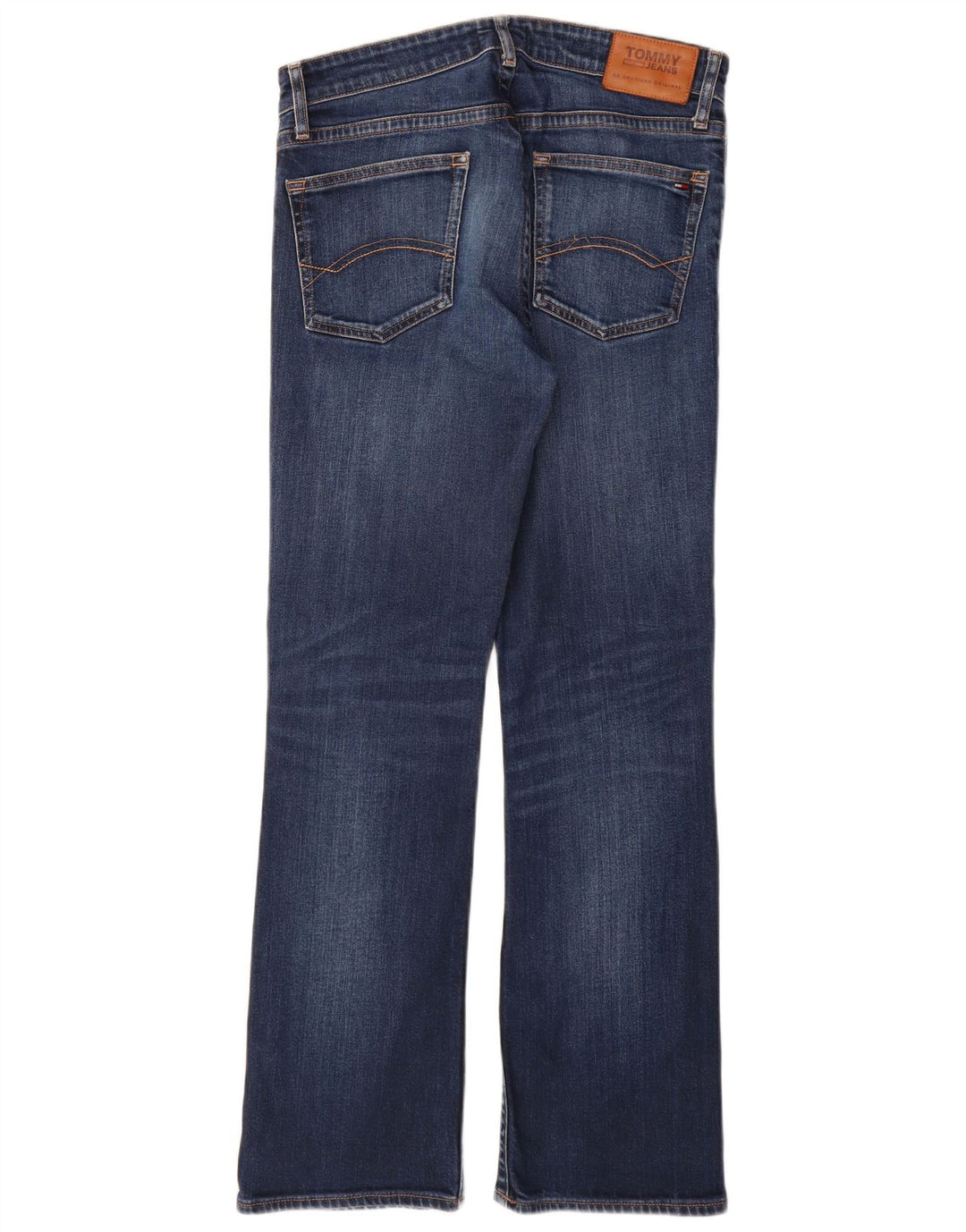 TOMMY HILFIGER Mens Bootcut Jeans W32 L32 Blue Cotton