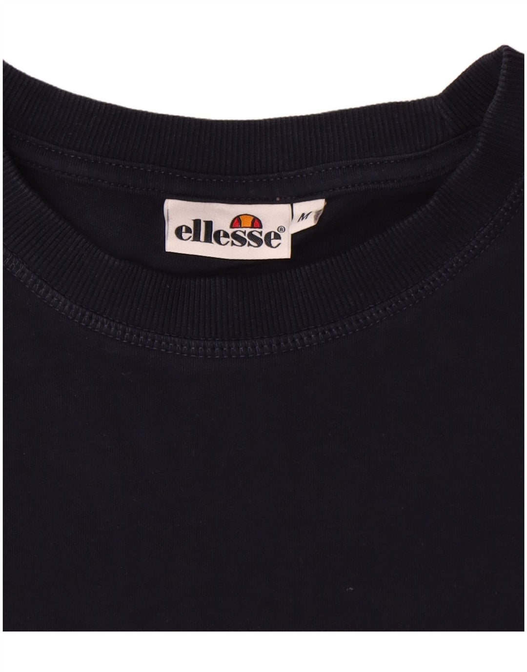 Ellesse Mens T-Shirt Top Medium Navy Blue Cotton