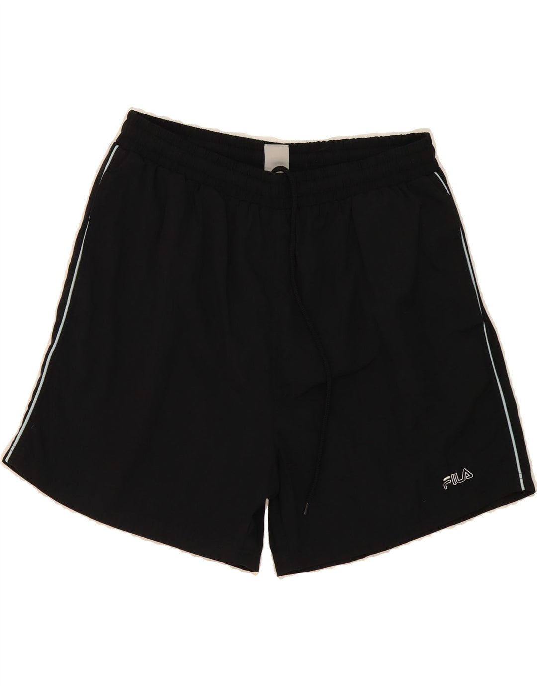FILA Mens Sport Shorts Large Black Nylon Vintage Fila and Second-Hand Fila from Messina Hembry 