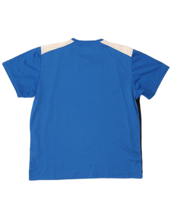 Puma Mens T-Shirt Top XL Blue Colourblock