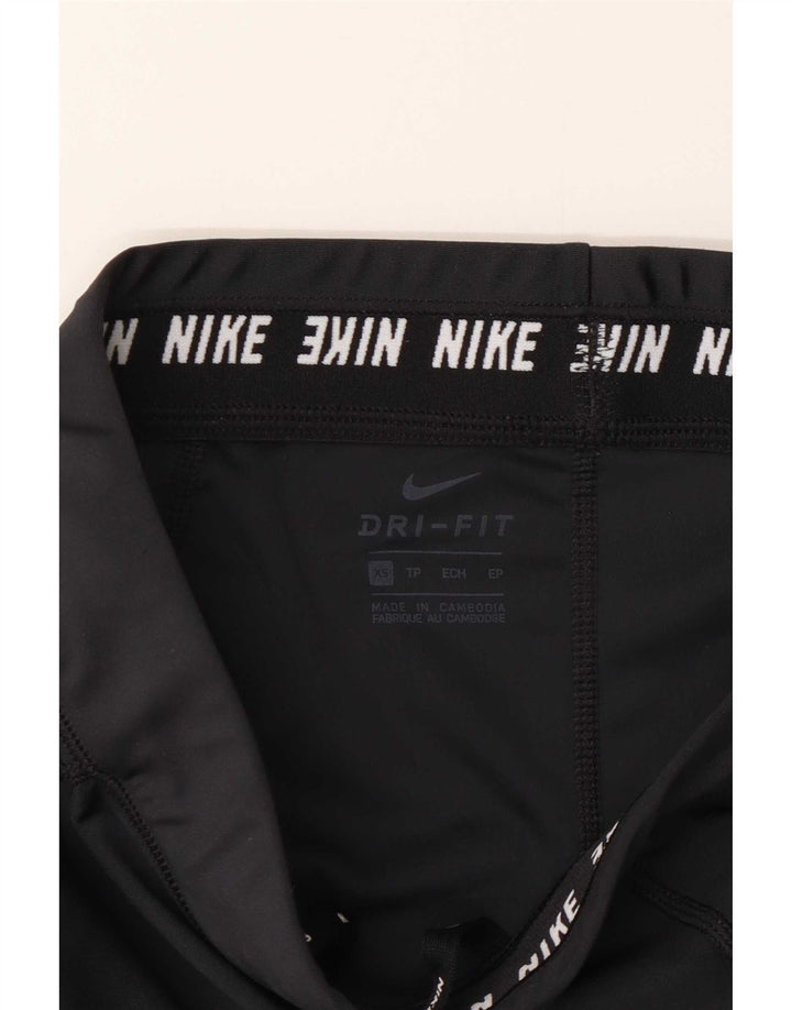 Nike Womens Leggings UK 6 XS Black Polyester
