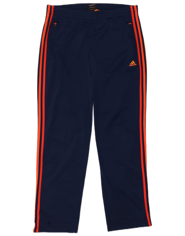 Adidas Mens Tracksuit Trousers UK 40/42 Medium Navy Blue Polyester