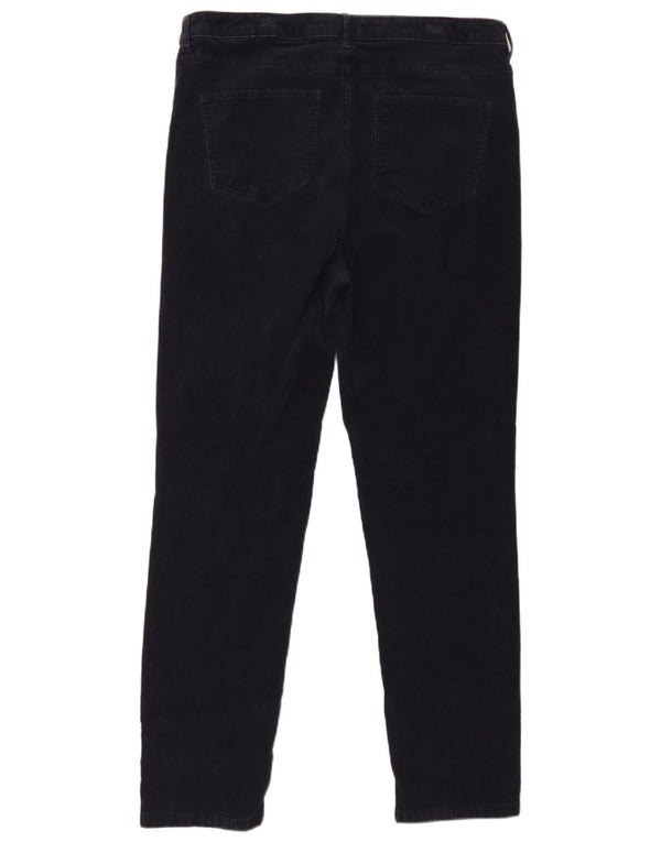 Marks & Spencer Womens Skinny Corduroy Trousers UK 18 XL W36 L30 Navy Blue