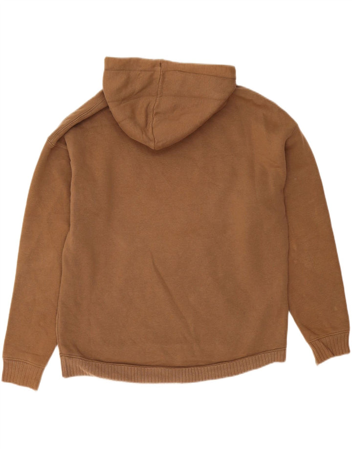 Zara Mens Hoodie Jumper Small Brown