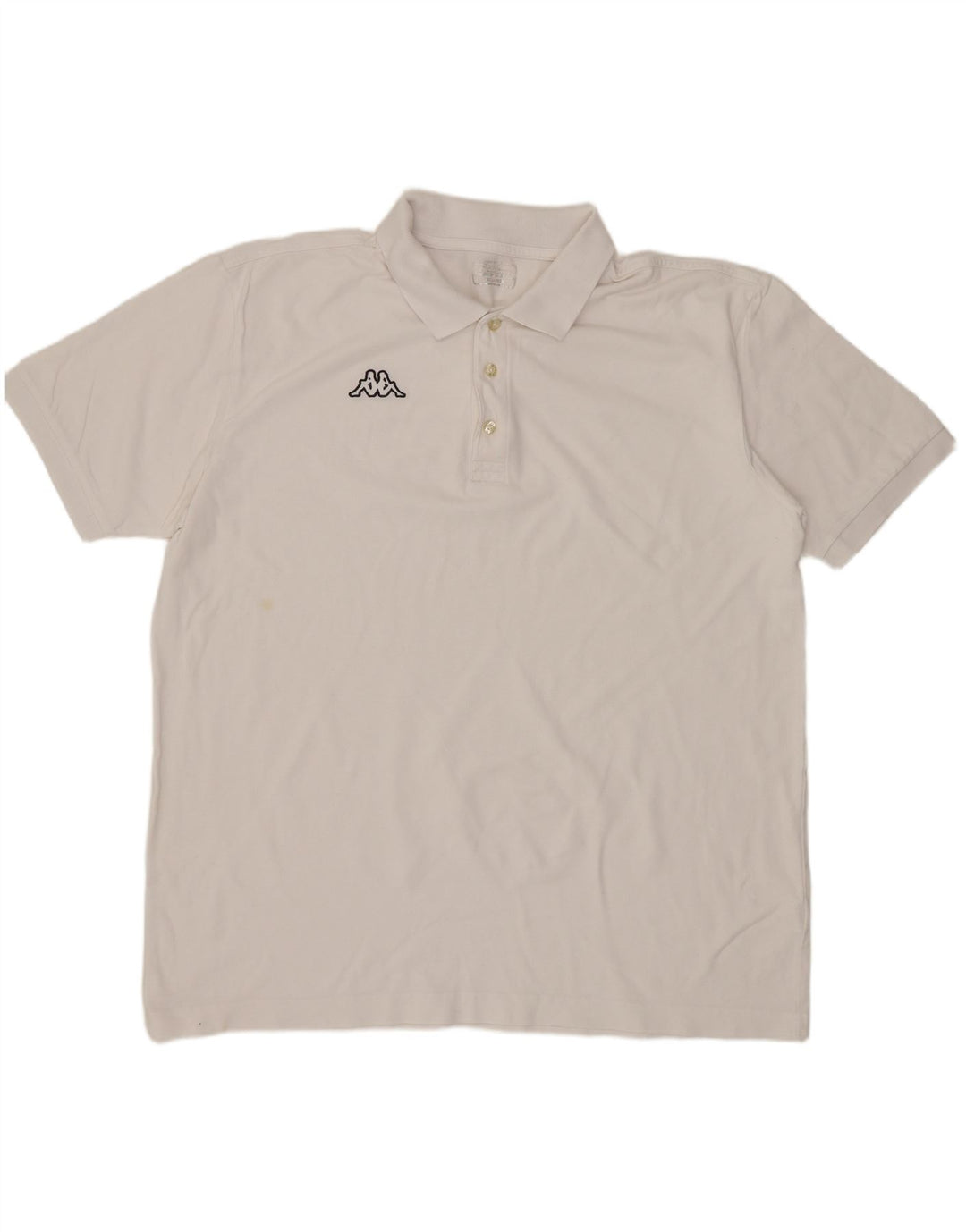 KAPPA Mens Polo Shirt 3XL White Cotton
