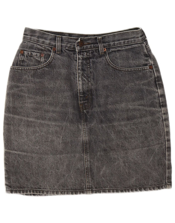 LEVI'S Womens Denim Skirt W29 Medium Grey