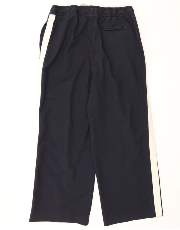 MINT VELVET Womens Tracksuit Trousers UK 16 Large Navy Blue Colourblock