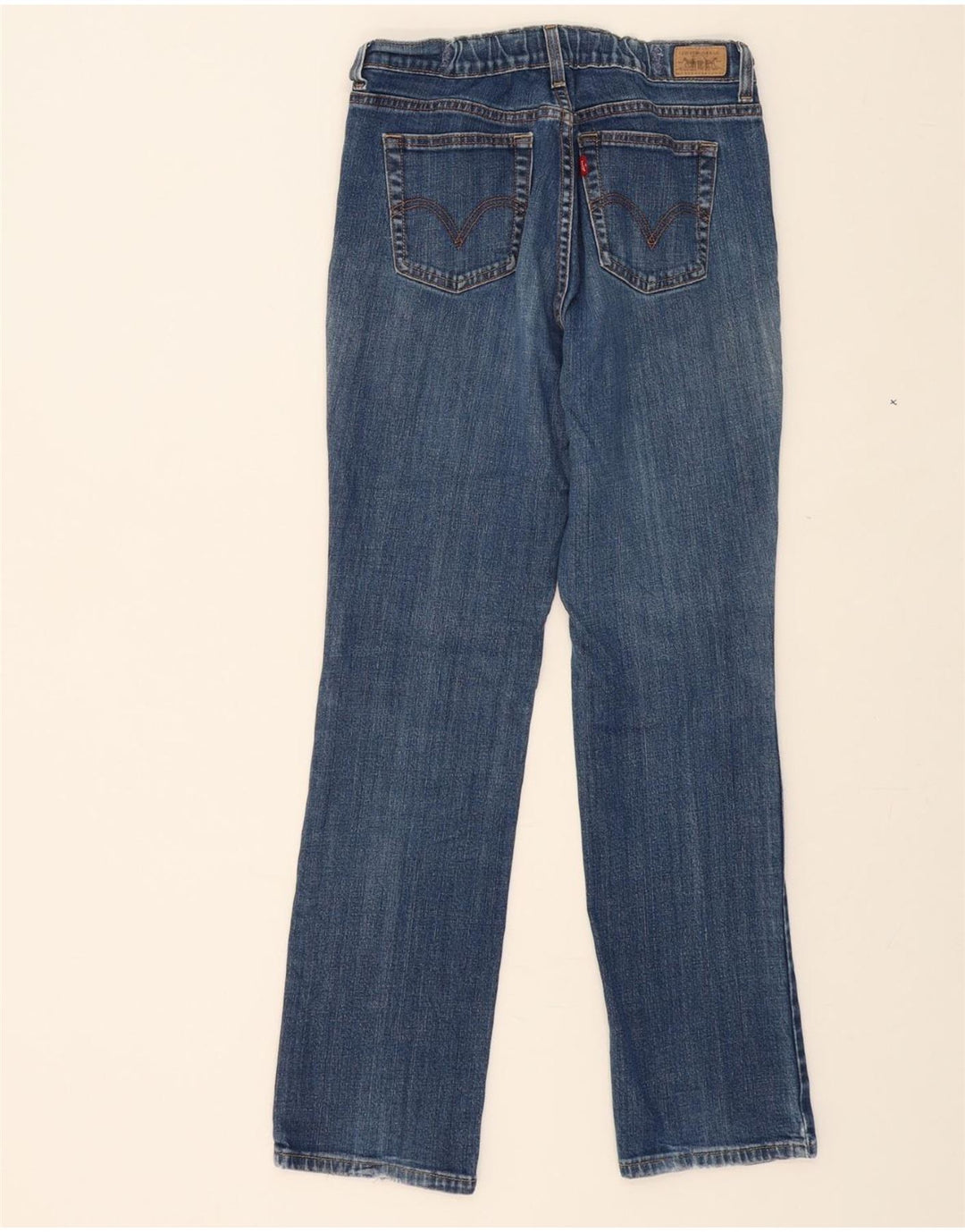 LEVI'S Womens Straight Jeans US 8 Medium W28 L31 Blue Cotton Vintage Levi's and Second-Hand Levi's from Messina Hembry 