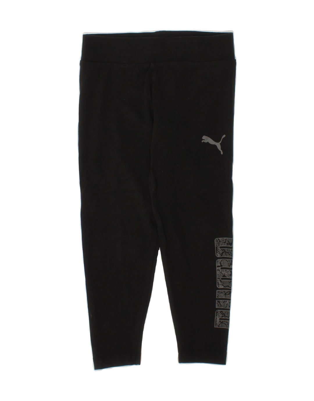 PUMA Girls Graphic Leggings 4-5 Years  Black Vintage Puma and Second-Hand Puma from Messina Hembry 
