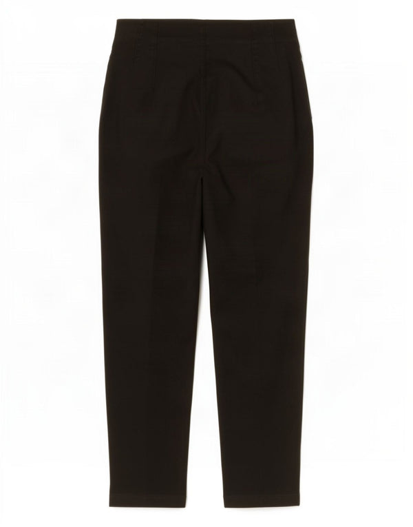 Zara Womens High Waist Tapered Suit Trousers XS W24 L25 Black Polyester