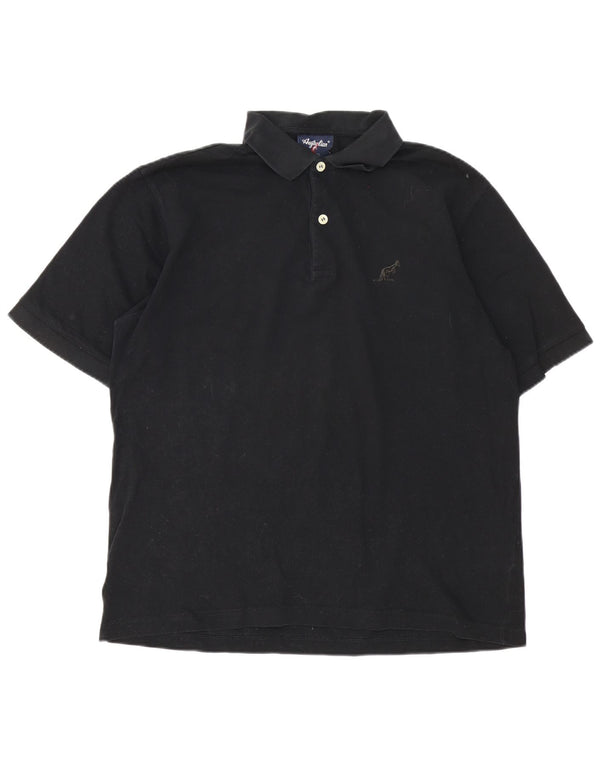 AUSTRALIAN L'ALPINA Mens Polo Shirt IT 50 Medium Black