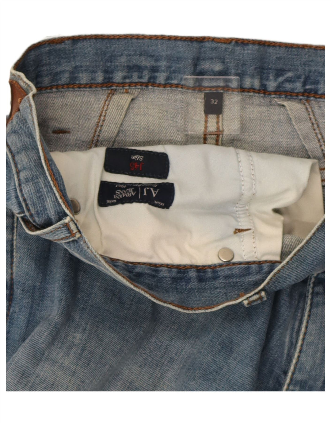 Armani Mens J45 Slim Jeans W32 L31 Blue