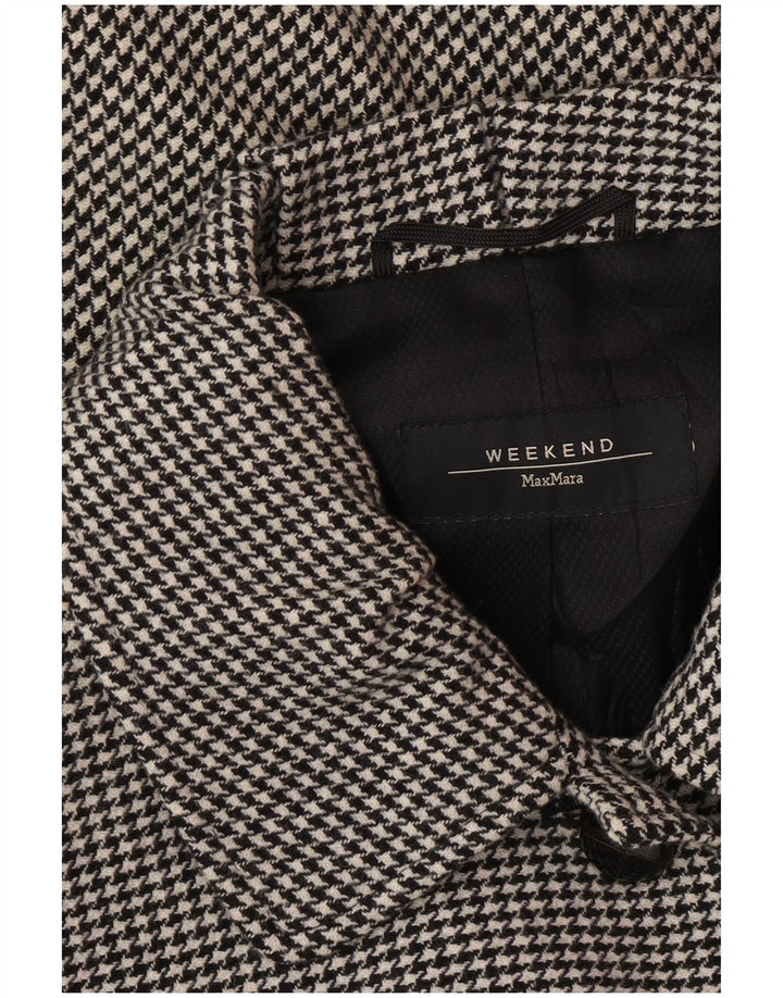 MAX MARA Womens 4 Button 2 Piece Skirt Set UK 10 Small W28 Grey Classic