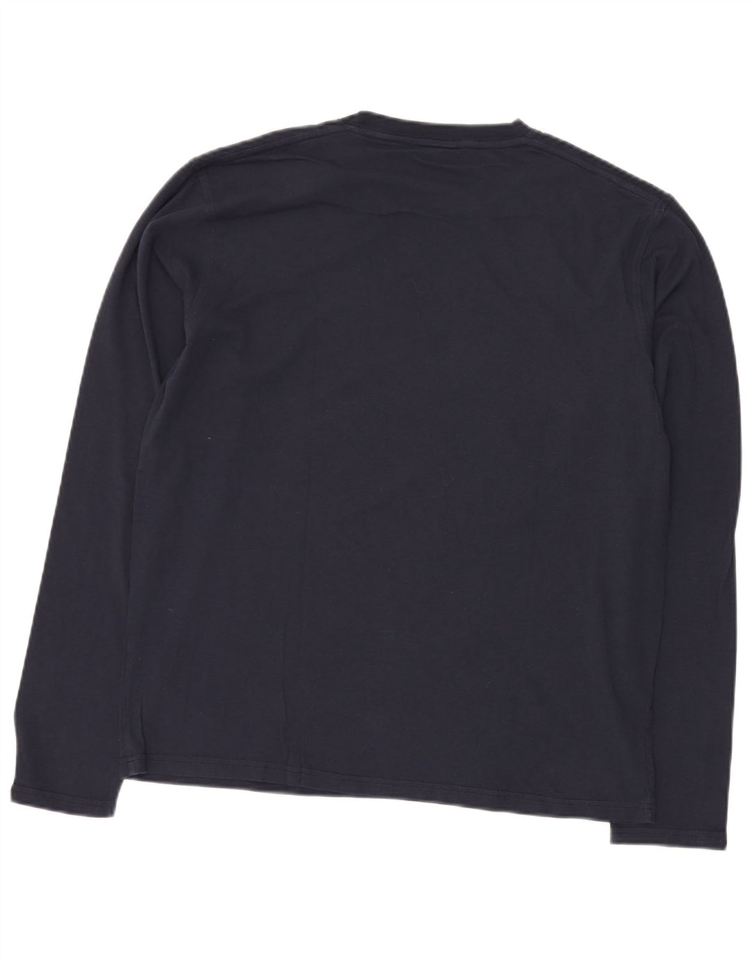 DIESEL Mens Graphic Top Long Sleeve XL Navy Blue Cotton