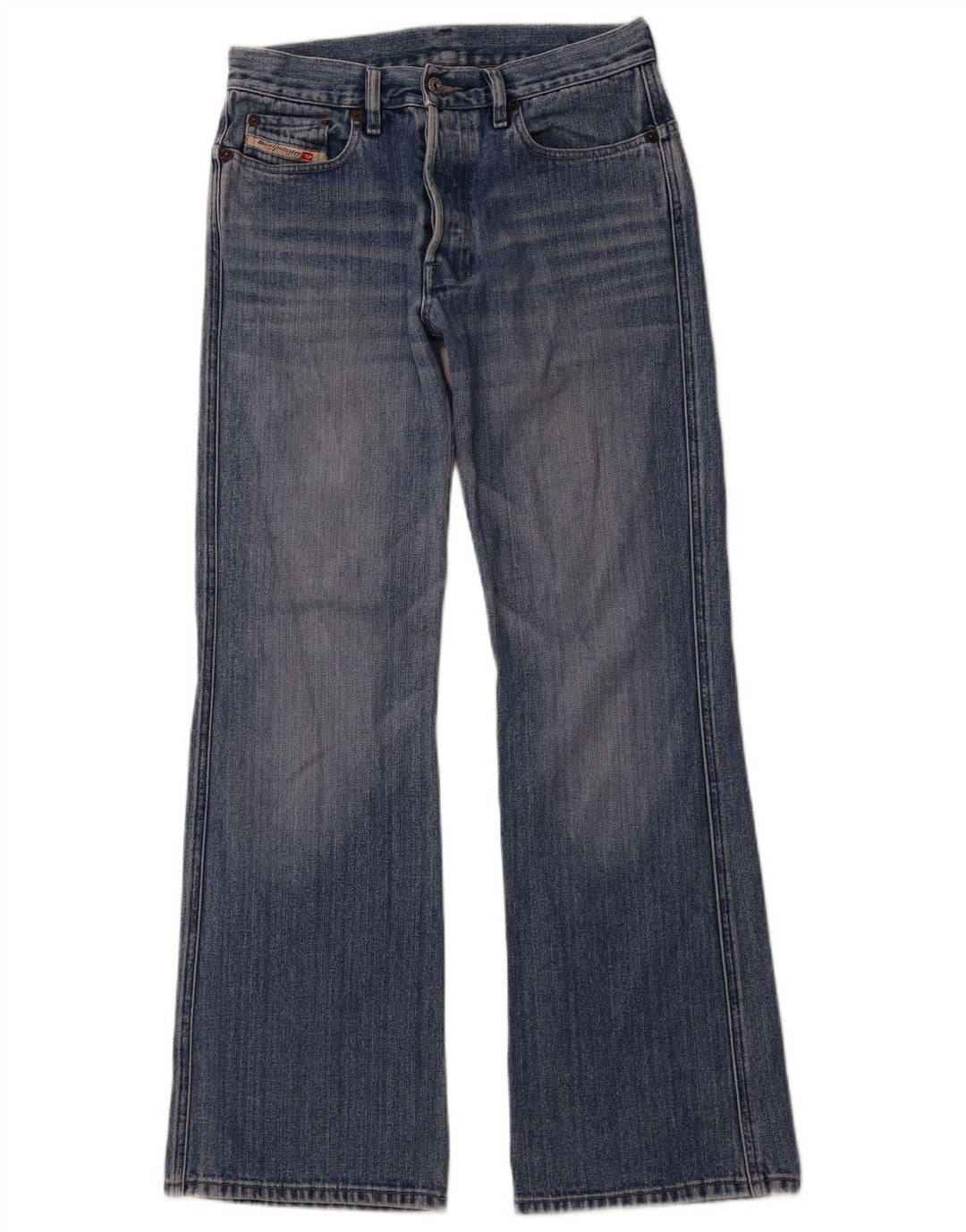 DIESEL Mens Bootcut Jeans W30 L32 Blue Cotton