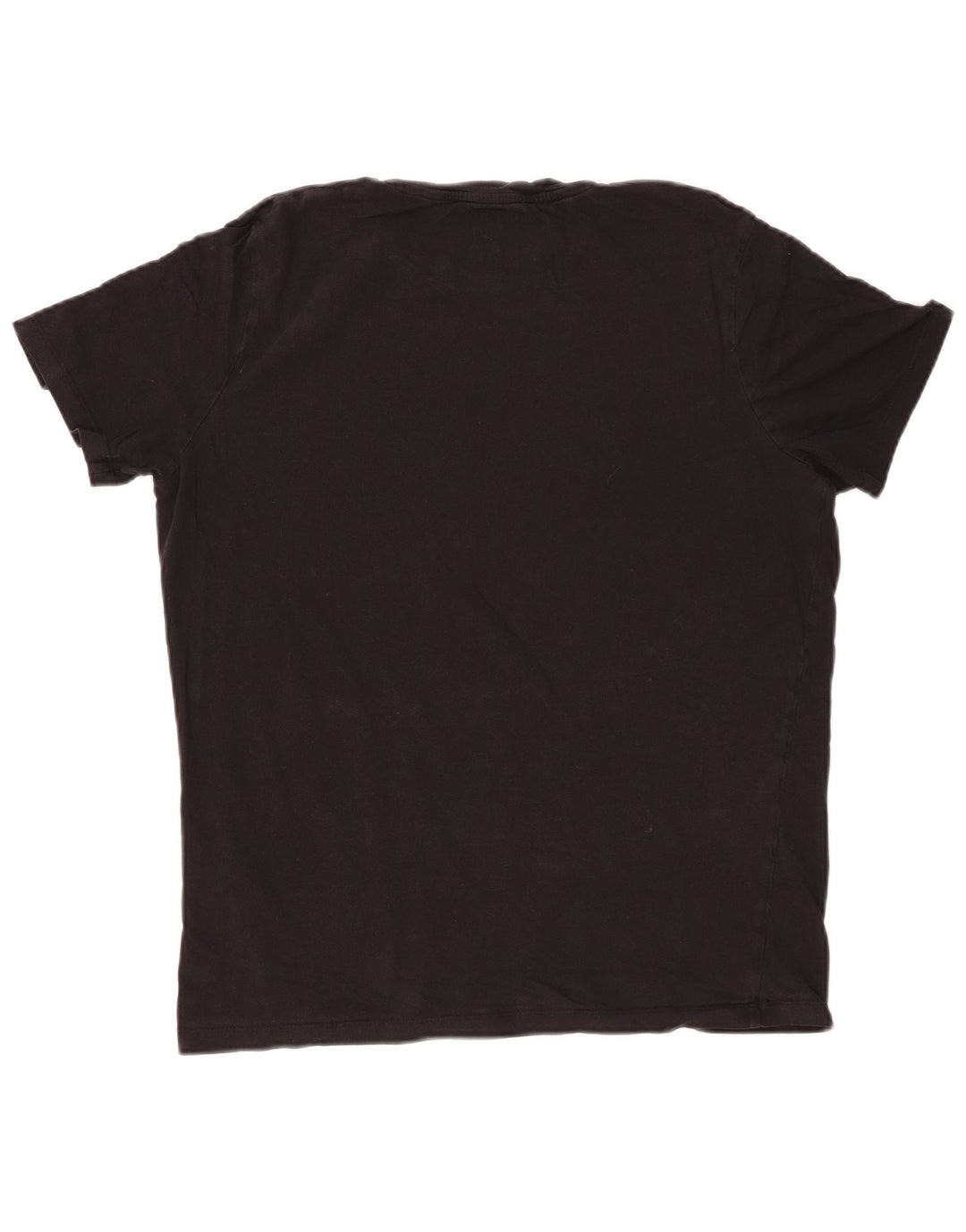 JACK & JONES Mens T-Shirt Top Large Black Cotton
