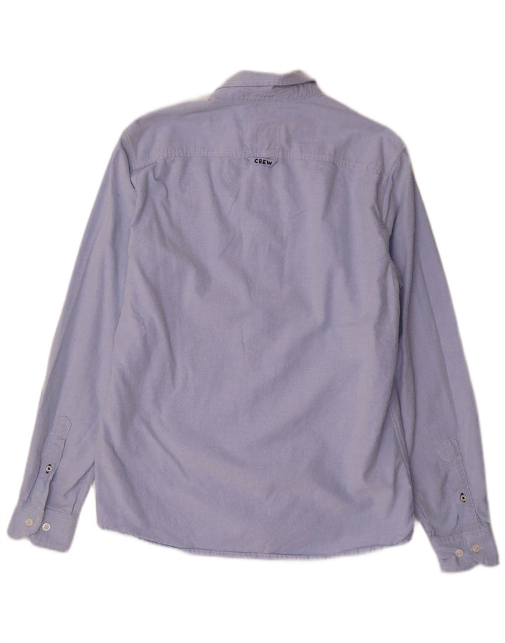 CREW CLOTHING Mens Slim Fit Shirt Medium Blue Cotton