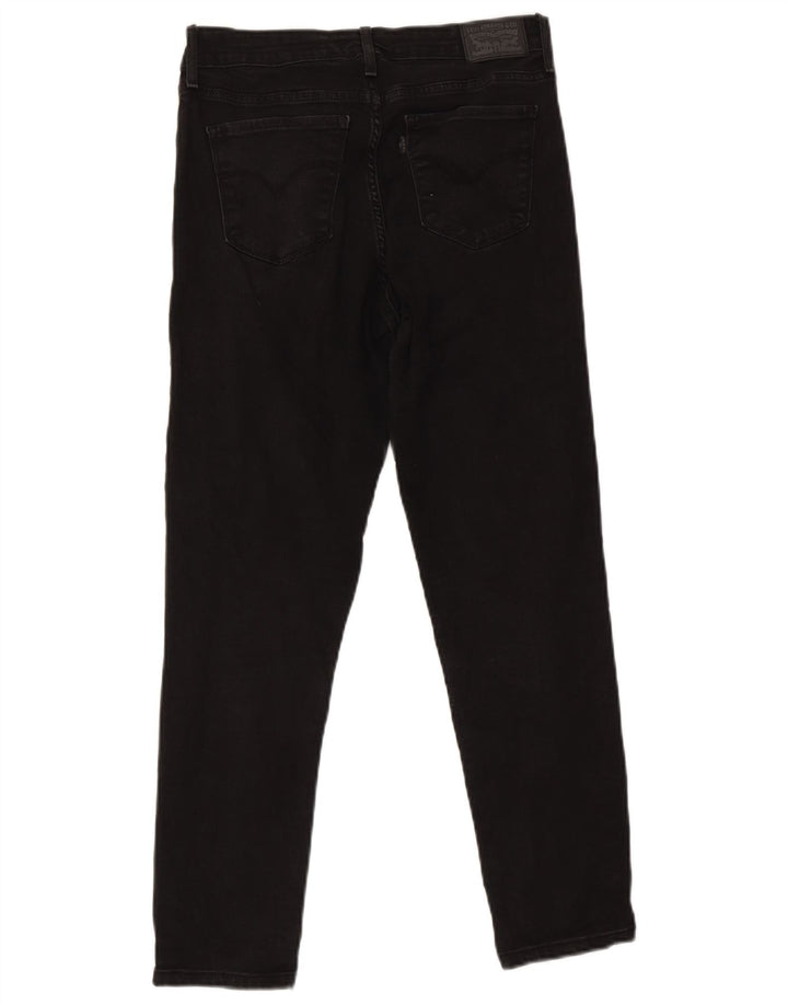 Levi's Womens 712 Slim Jeans W30 L27 Black Cotton