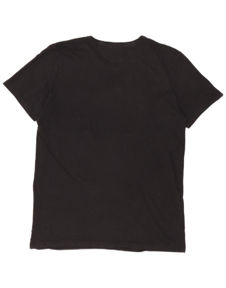ZARA Mens T-Shirt Top Large Black
