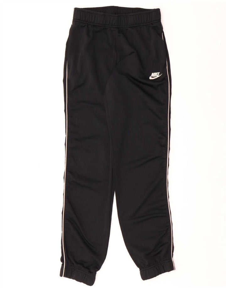 NIKE Womens Tracksuit Trousers Joggers UK 4 XS  Black Polyester