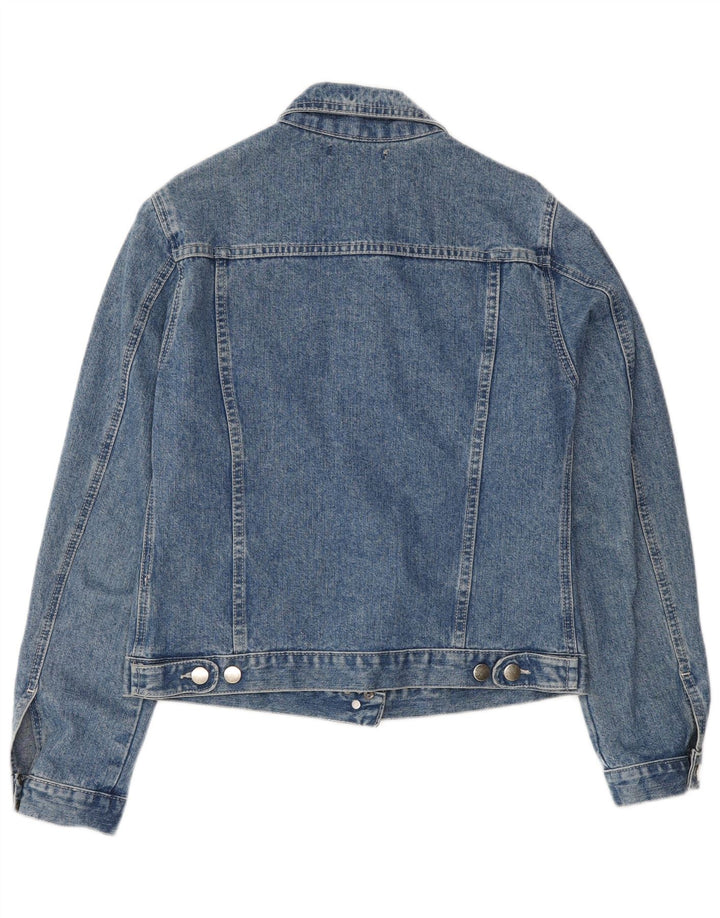 Gaudi Womens Denim Jacket UK 10 Small Blue Cotton